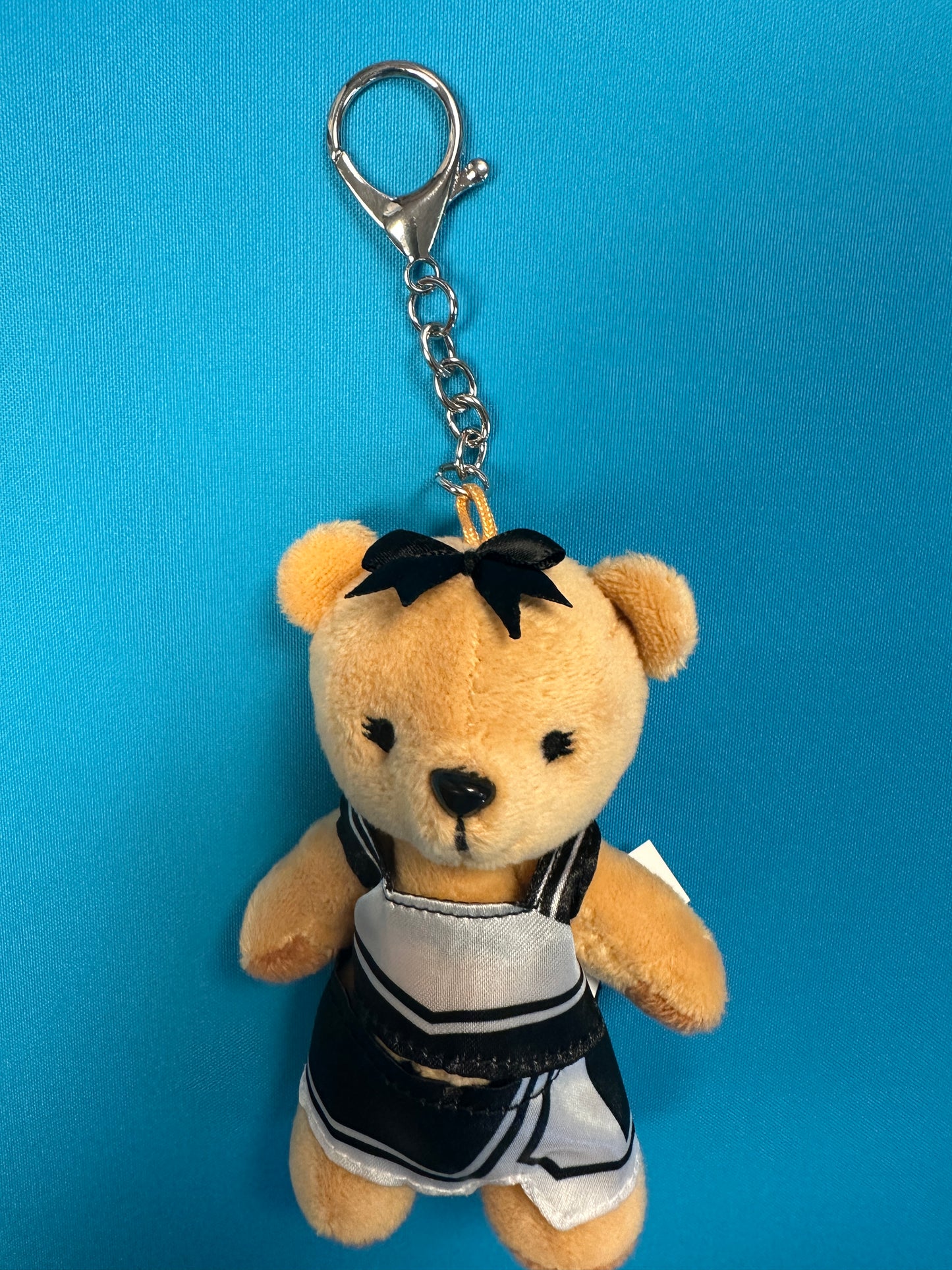 PRE-ORDER ONLY Cheer Bear - 4 1/2 Inch Keychain Cheer Bear with All Star cheerleading uniform