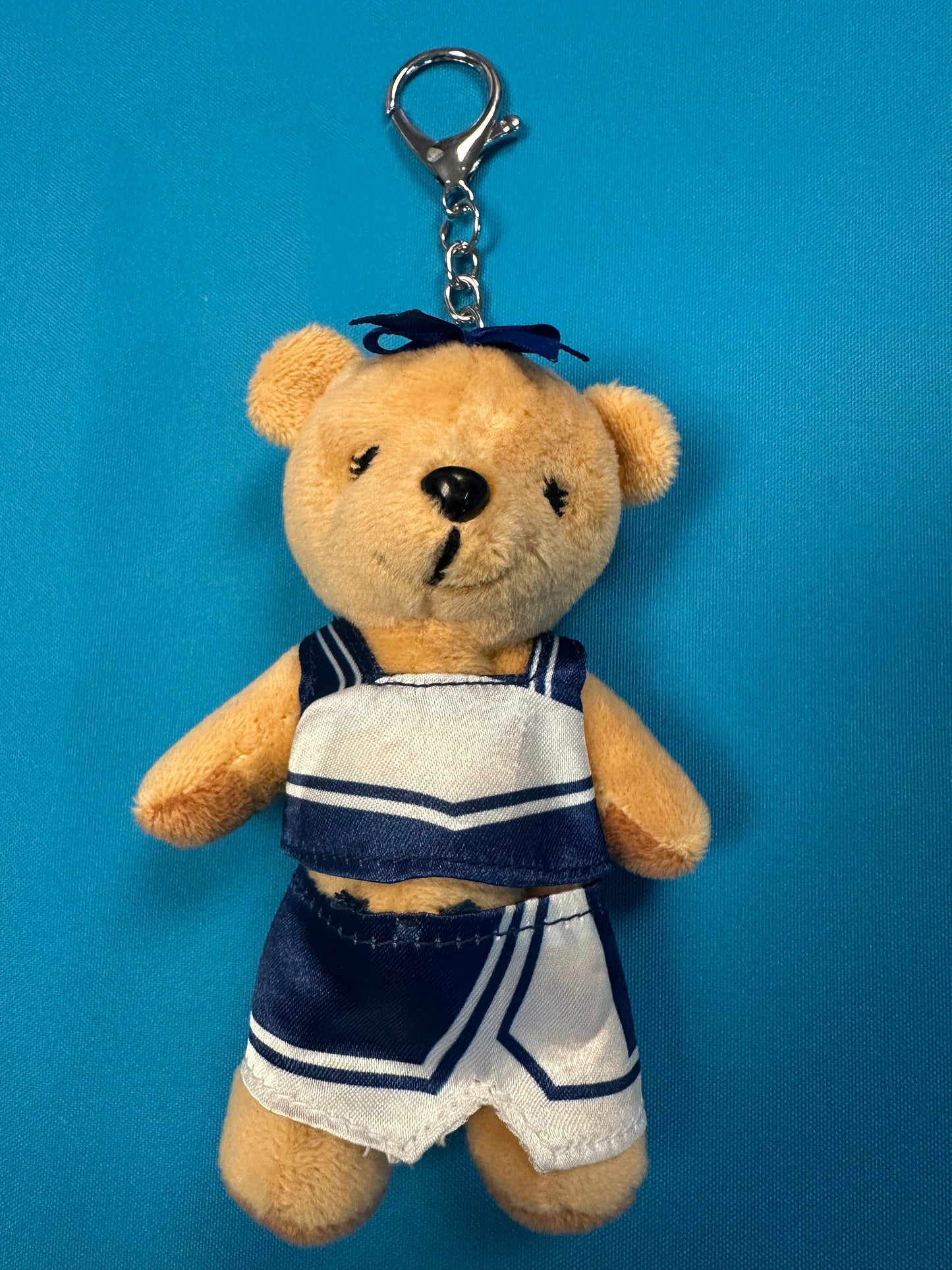 PRE-ORDER ONLY Cheer Bear - 4 1/2 Inch Keychain Cheer Bear with All Star cheerleading uniform