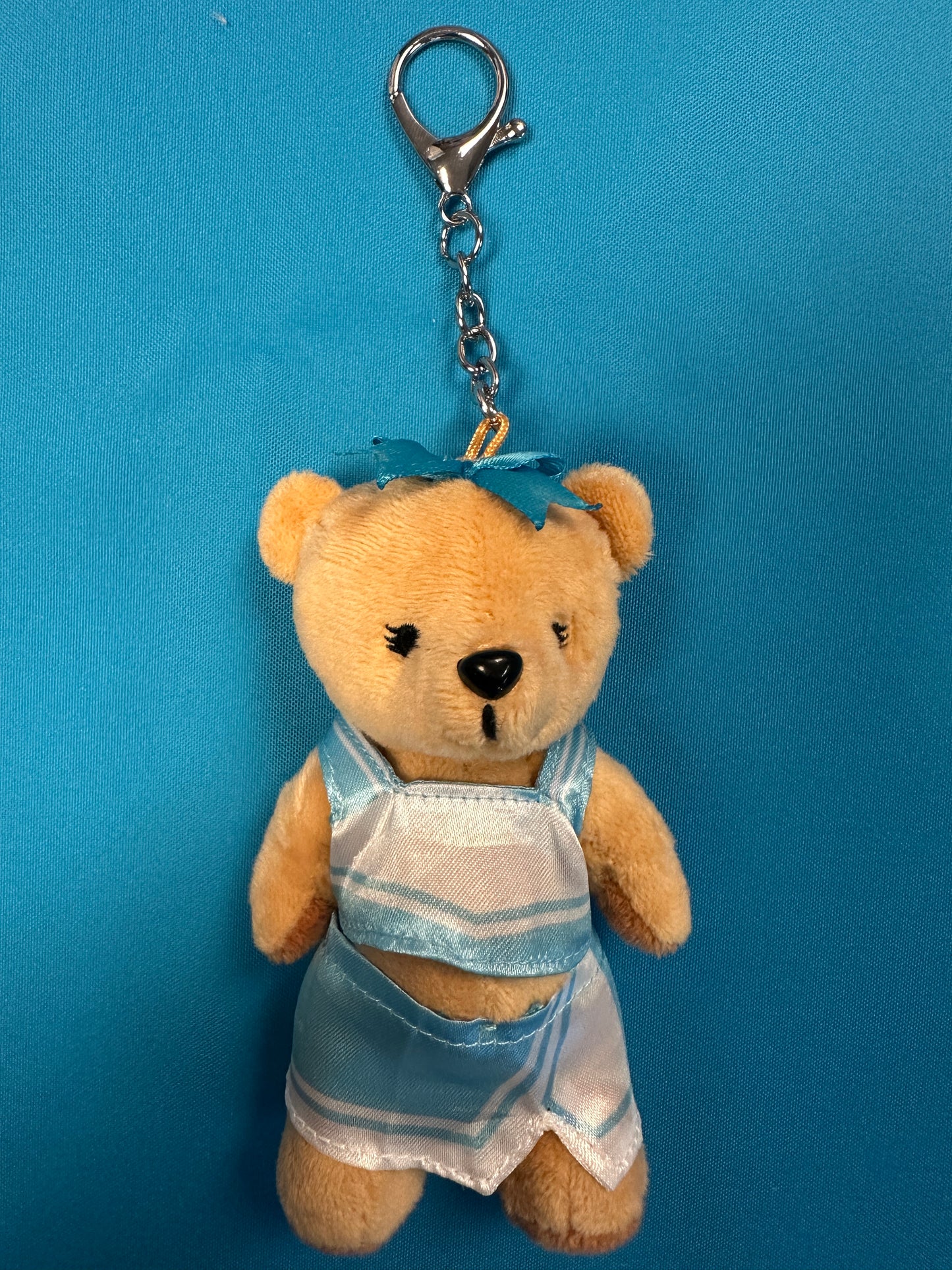 PRE-ORDER ONLY Cheer Bear - 4 1/2 Inch Keychain Cheer Bear with All Star cheerleading uniform